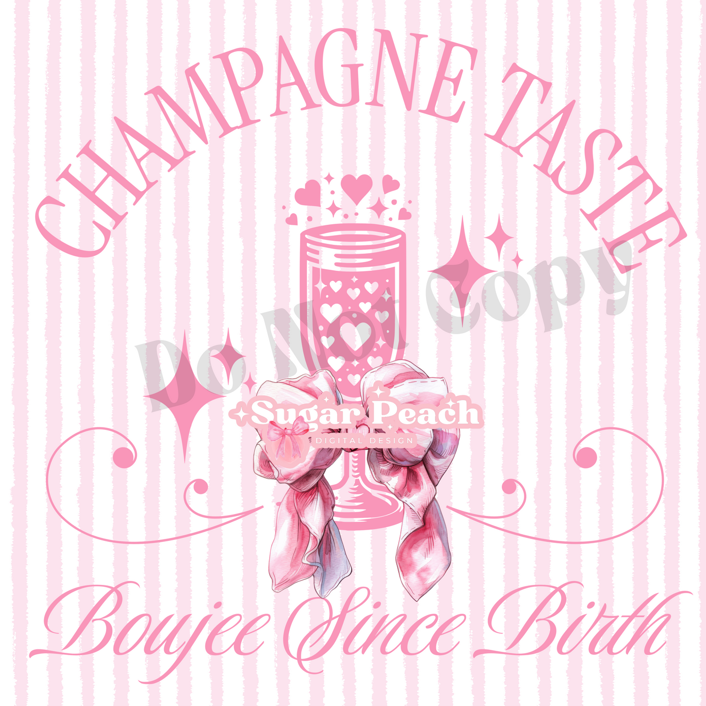 Champagne Taste Coquette PNG Download